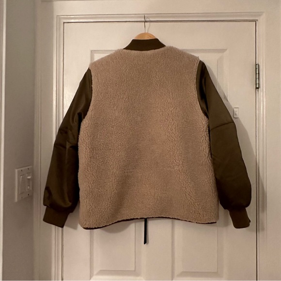 NWT All Saints Suri Bomber in Olive - Picture 7 of 9